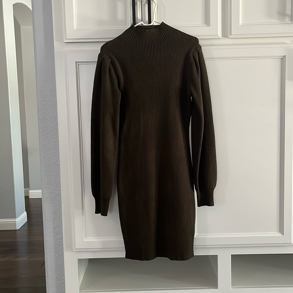 Olive Knit Dress - NWOT
